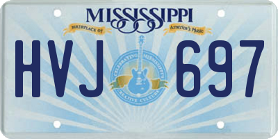 MS license plate HVJ697