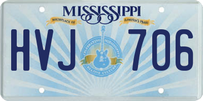 MS license plate HVJ706