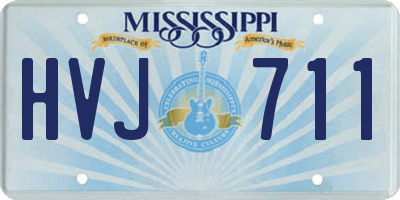 MS license plate HVJ711