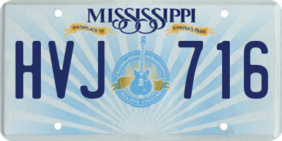 MS license plate HVJ716