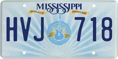 MS license plate HVJ718