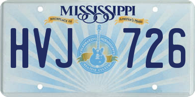 MS license plate HVJ726