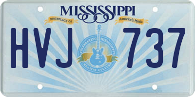 MS license plate HVJ737