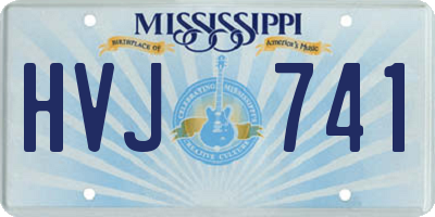 MS license plate HVJ741