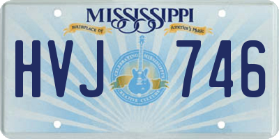 MS license plate HVJ746
