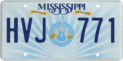 MS license plate HVJ771