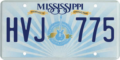 MS license plate HVJ775