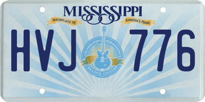 MS license plate HVJ776