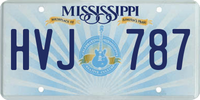 MS license plate HVJ787