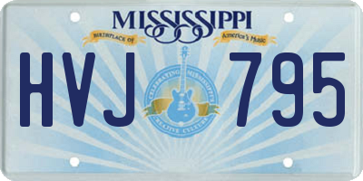 MS license plate HVJ795