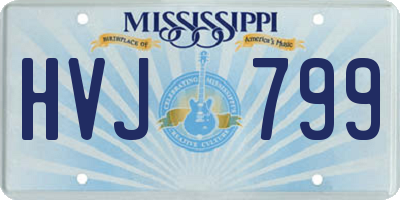 MS license plate HVJ799