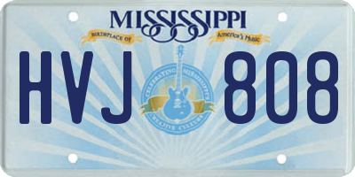 MS license plate HVJ808