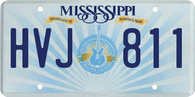 MS license plate HVJ811