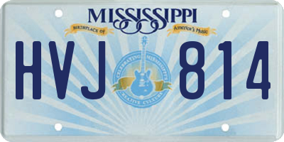 MS license plate HVJ814