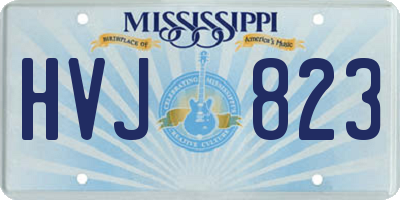 MS license plate HVJ823