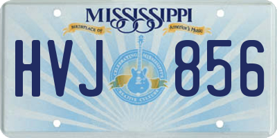 MS license plate HVJ856