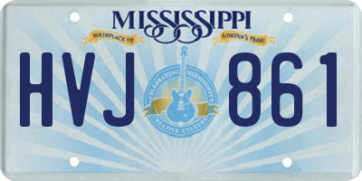 MS license plate HVJ861