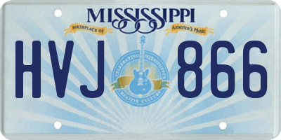 MS license plate HVJ866