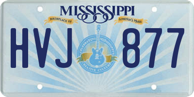 MS license plate HVJ877