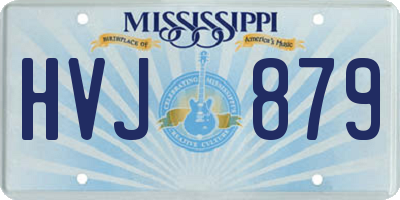 MS license plate HVJ879