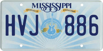 MS license plate HVJ886