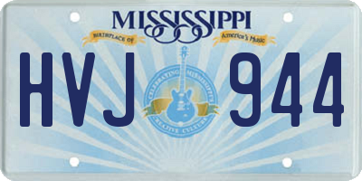 MS license plate HVJ944