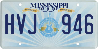 MS license plate HVJ946