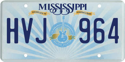 MS license plate HVJ964