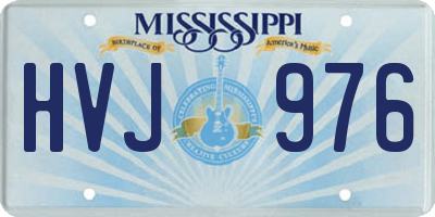 MS license plate HVJ976
