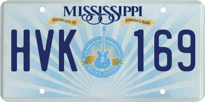 MS license plate HVK169