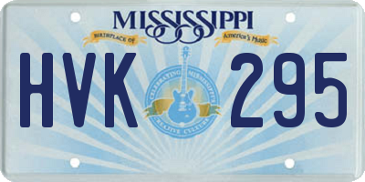 MS license plate HVK295