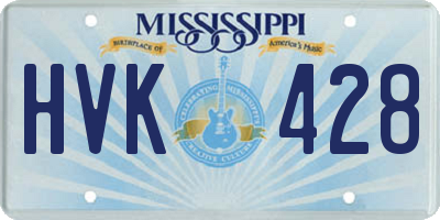 MS license plate HVK428