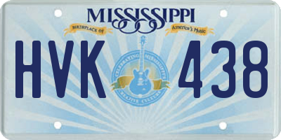 MS license plate HVK438