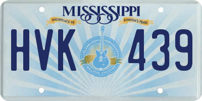 MS license plate HVK439