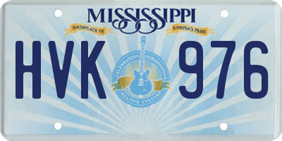 MS license plate HVK976