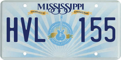 MS license plate HVL155