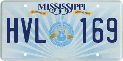 MS license plate HVL169