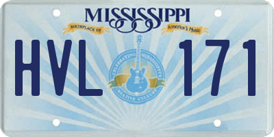 MS license plate HVL171