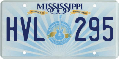 MS license plate HVL295