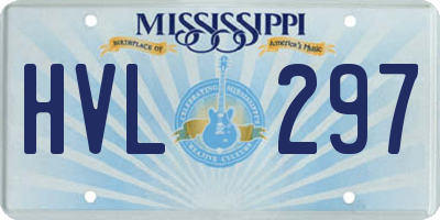 MS license plate HVL297