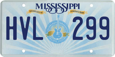 MS license plate HVL299