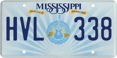 MS license plate HVL338