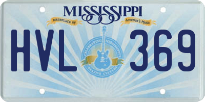 MS license plate HVL369