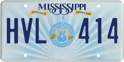 MS license plate HVL414