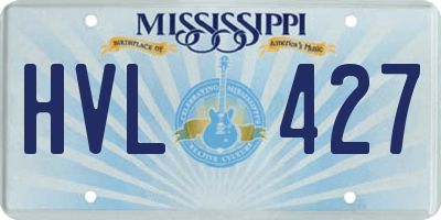MS license plate HVL427