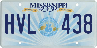 MS license plate HVL438