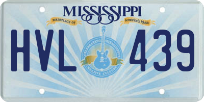 MS license plate HVL439