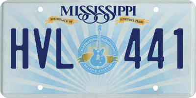 MS license plate HVL441