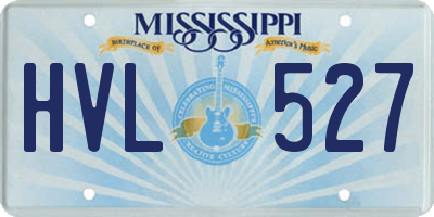 MS license plate HVL527