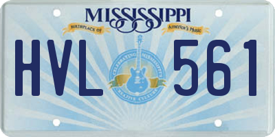 MS license plate HVL561